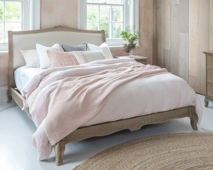Arles Bed Frame – Aged Oak Finish