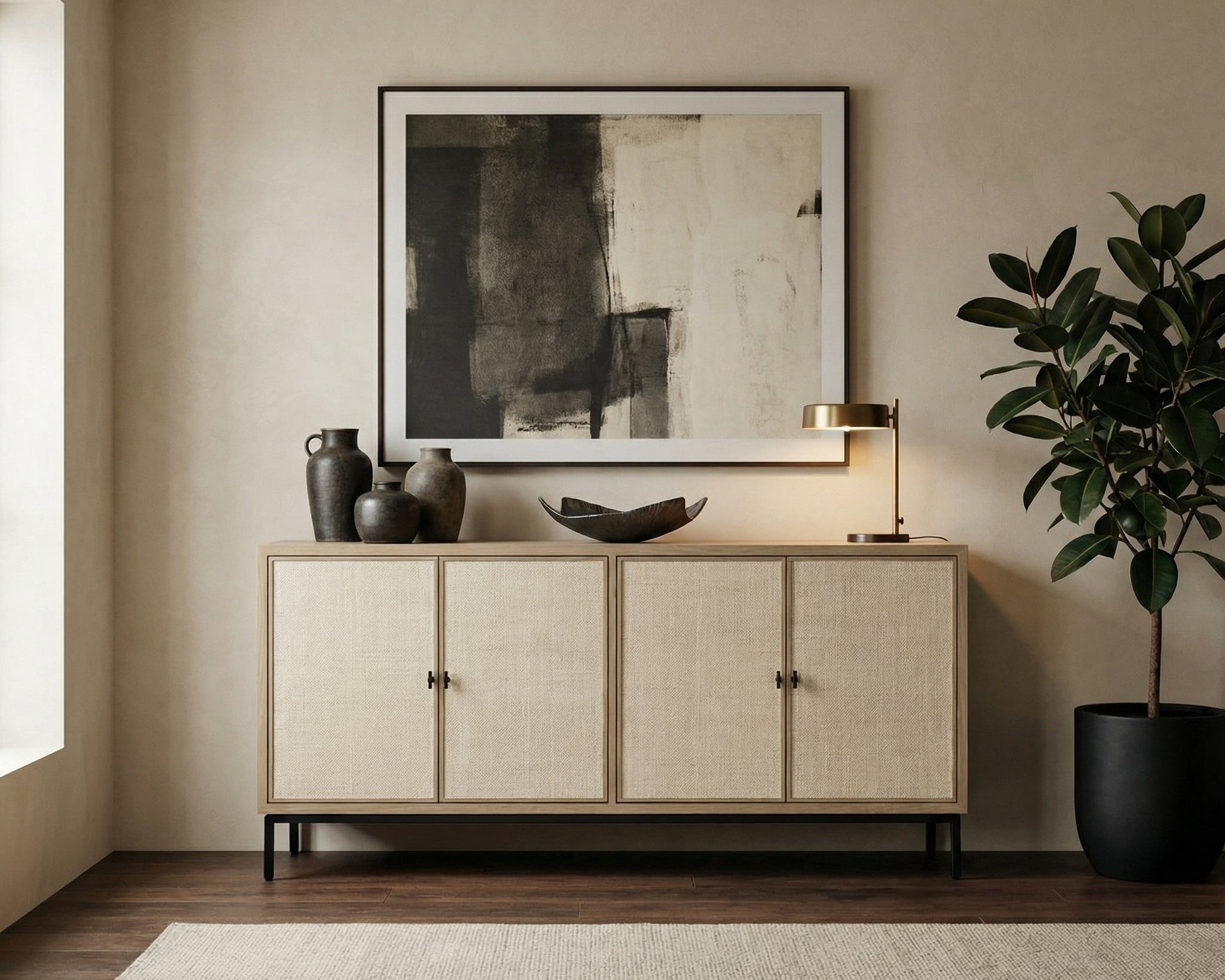 Nordic 4 Door Sideboard