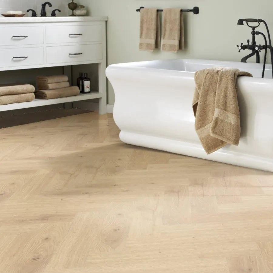 Manor Herringbone 8mm - Oak Beige