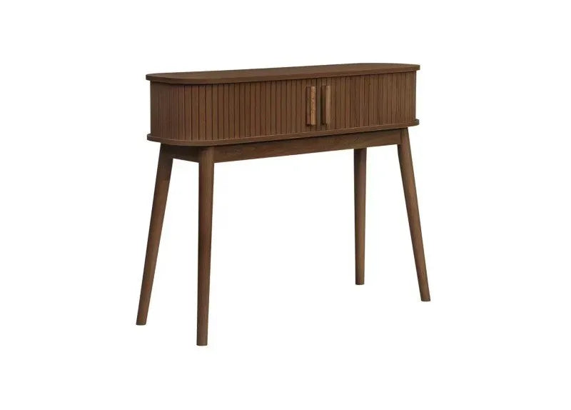 Axel Fluted Walnut Console Table
