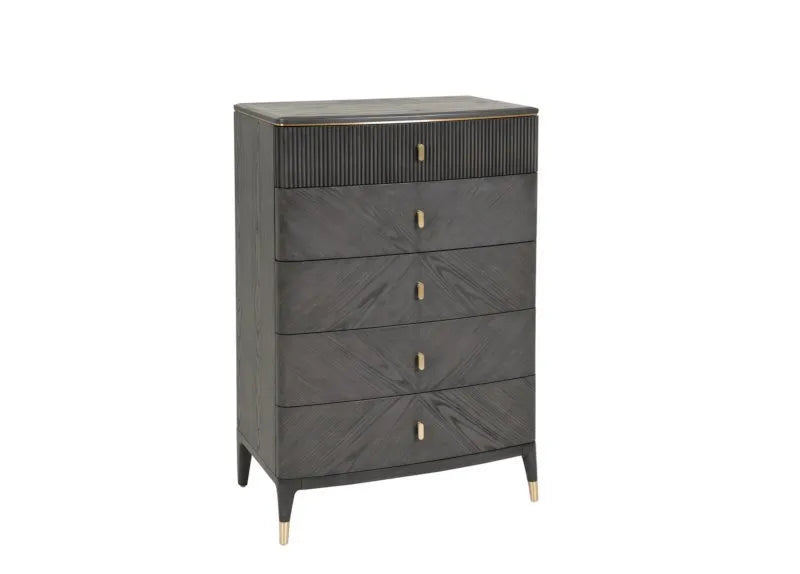 Diletta 5 Drawer Chest – Ebony