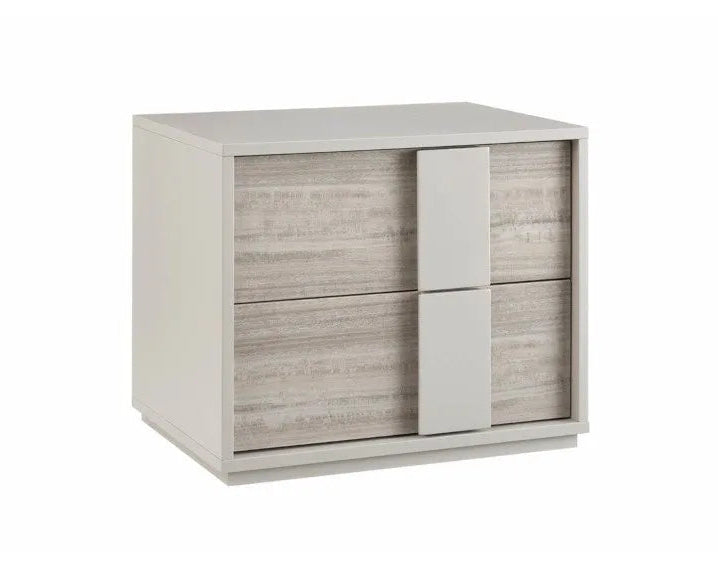 Modern cabinet with sliding doors on a white background
