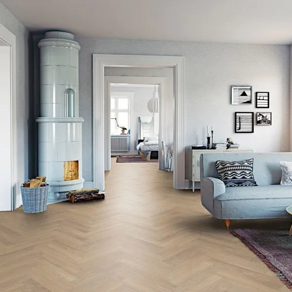 Fusion Herringbone 12mm - Dessert Oak