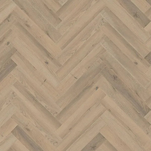 Fusion Herringbone 12mm - Griege Oak