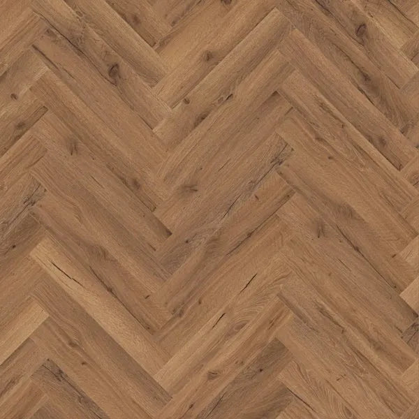 Fusion Herringbone 12mm - Robust Fumed Oak