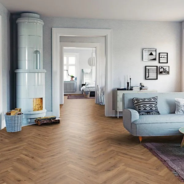 Fusion Herringbone 12mm - Robust Fumed Oak