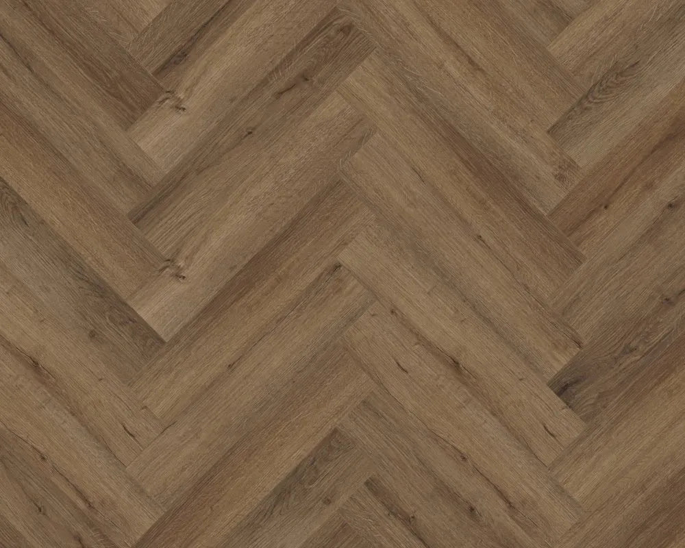 Truffle Oak Herringbone SPC Flooring