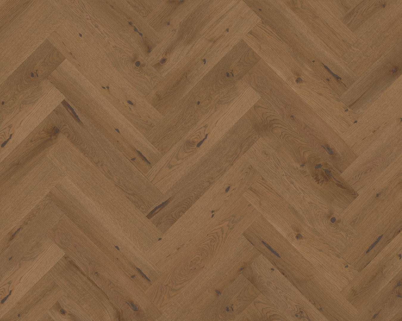 Smoked White Oak Herringbone 120mm