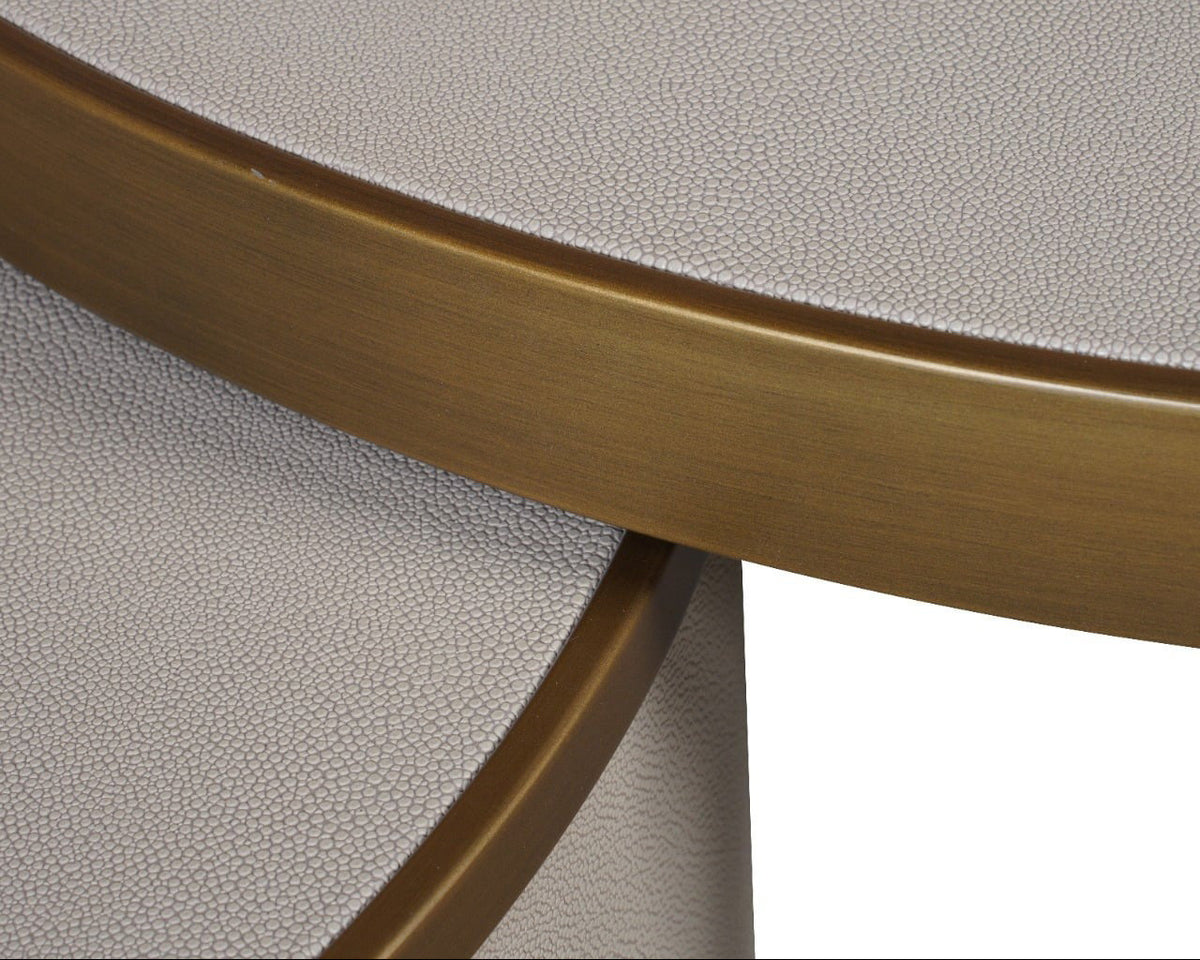 Hazlemere Shagreen Nesting Coffee Table Set