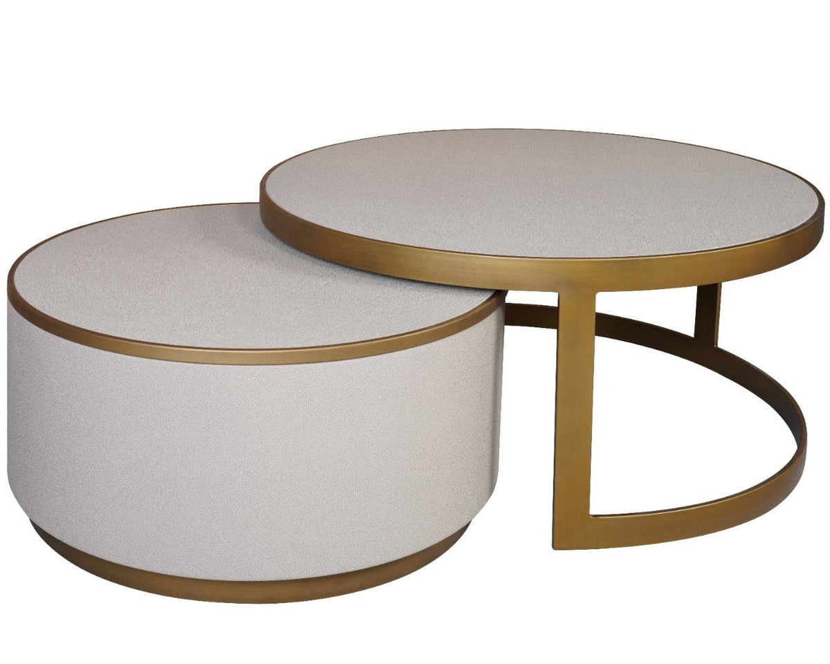 Hazlemere Shagreen Nesting Coffee Table Set
