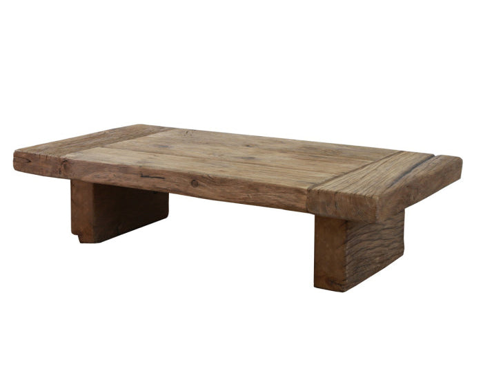 Keiichi rectangular reclaimed European oak coffee table