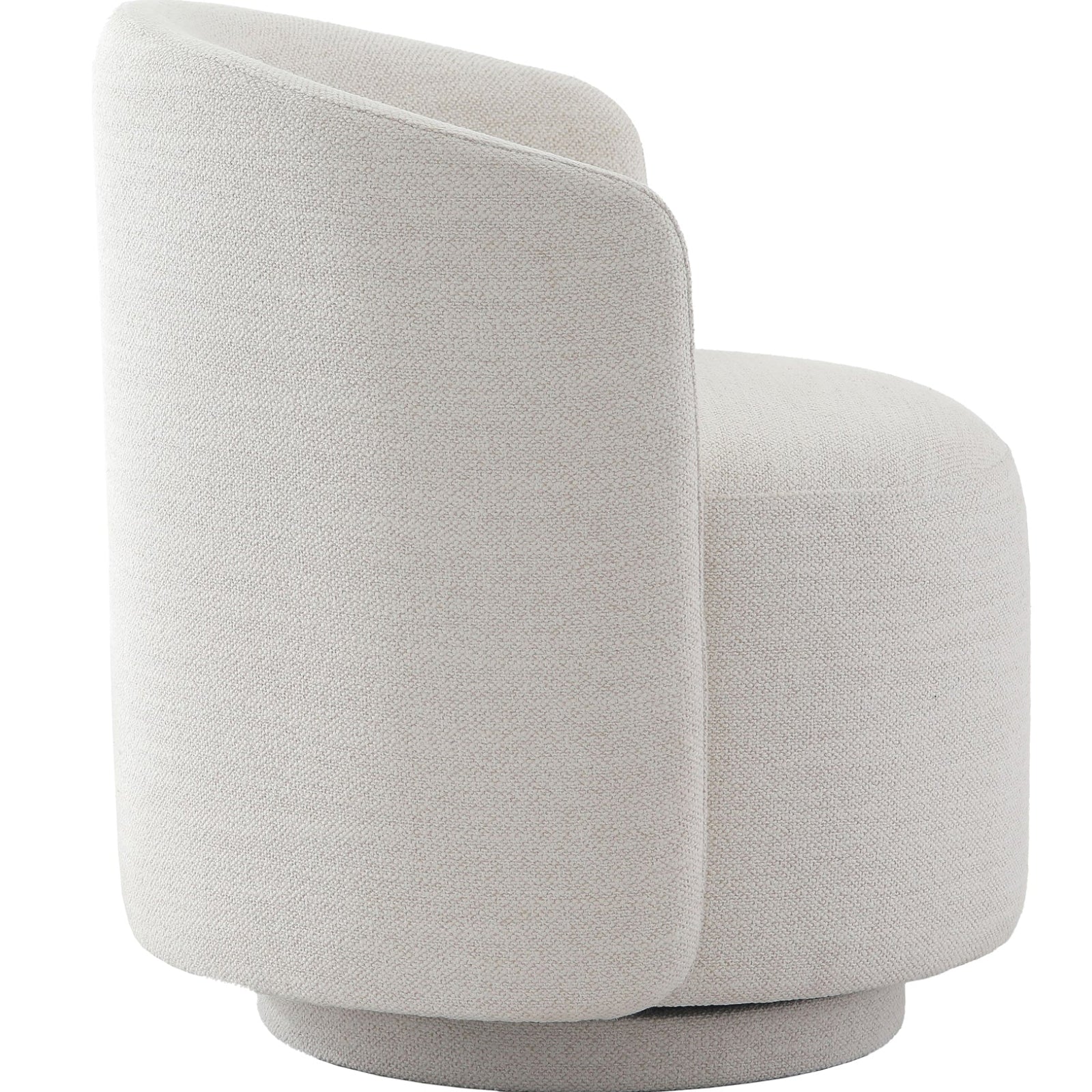 Gray swivel chair on a white background