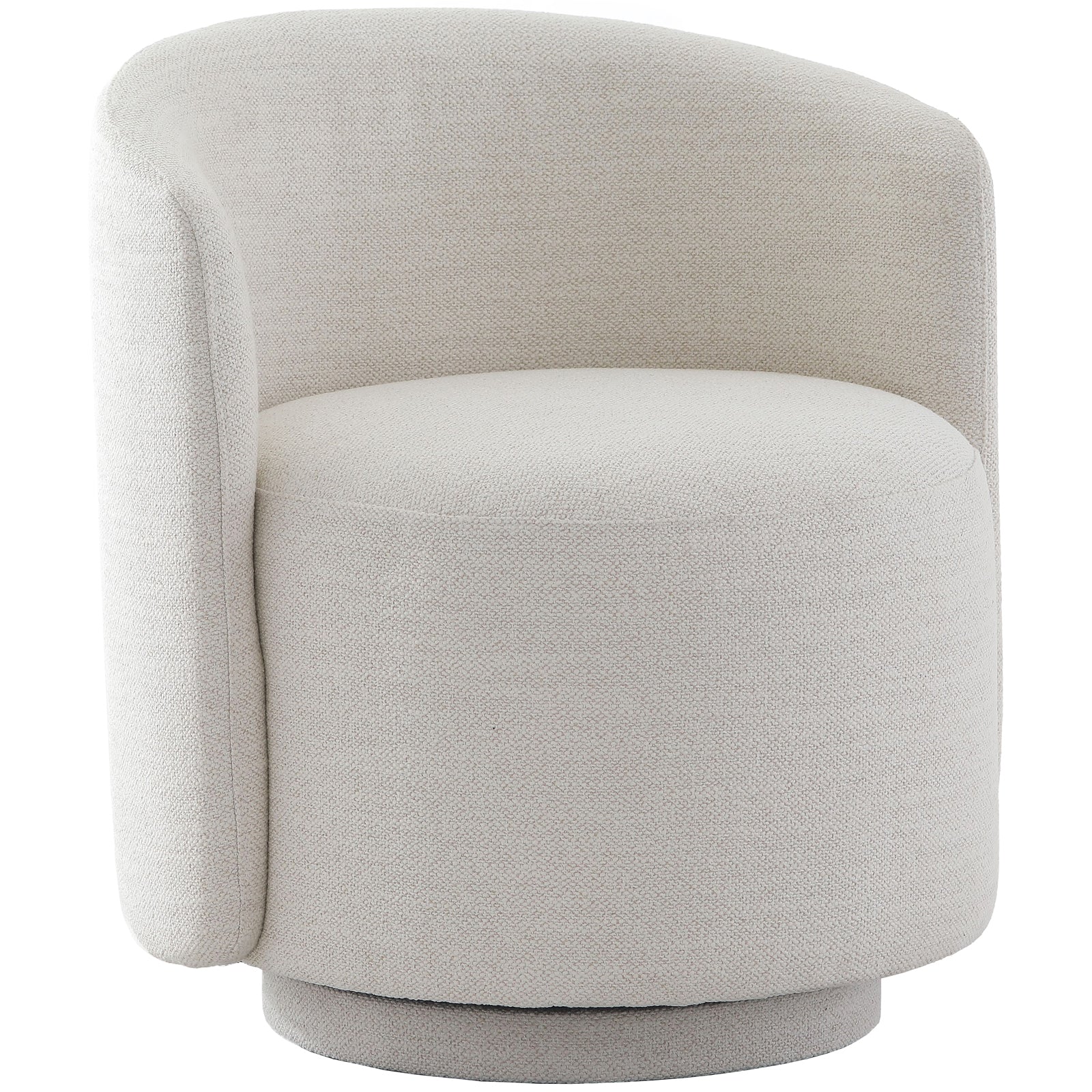 Gray swivel chair on a white background