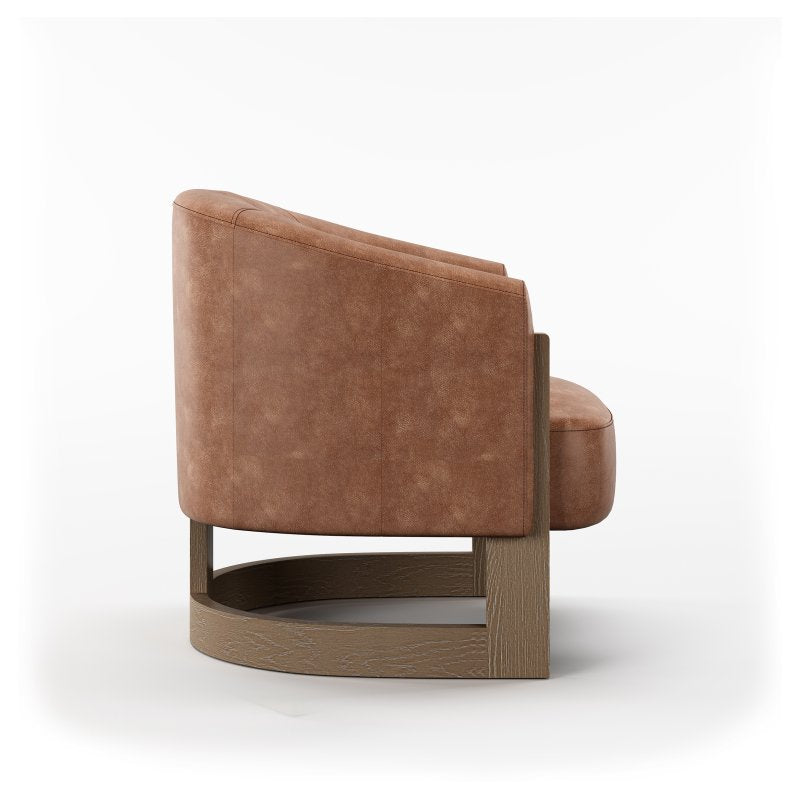 Lennox Accent Chair - Tan Leather