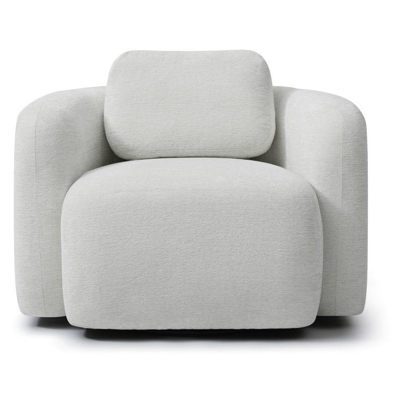 Mitch Swivel Chair - Natural Chenille