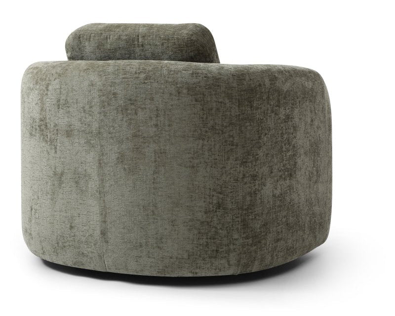 Mitch Swivel Chair - Olive Chenille