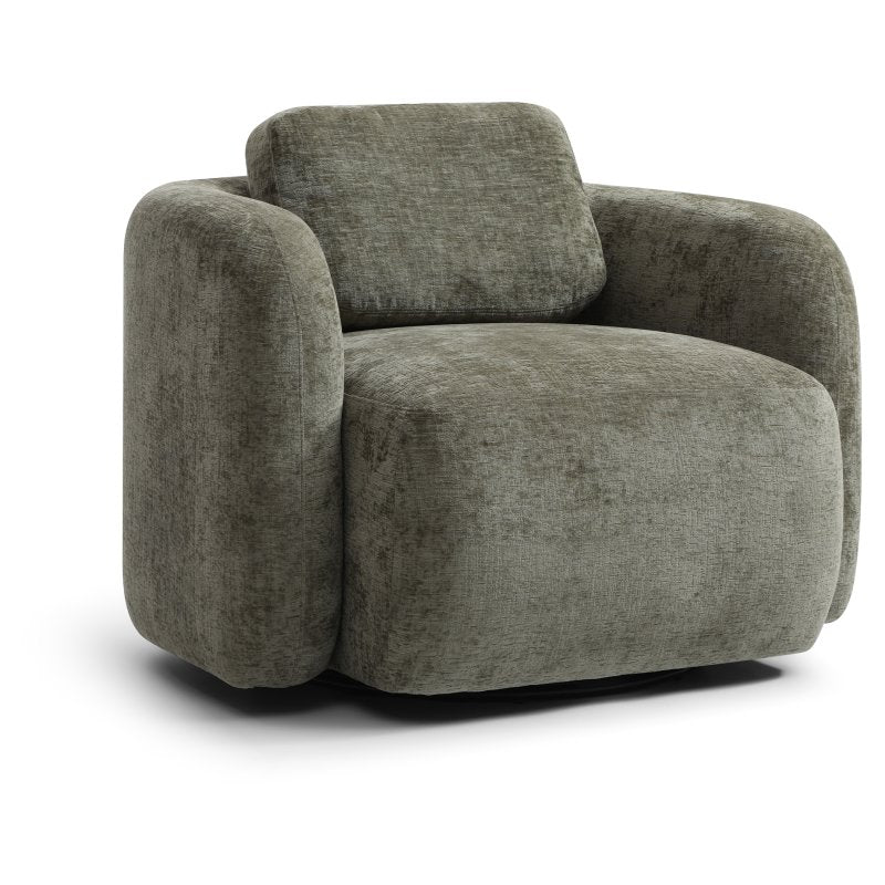 Mitch Swivel Chair - Olive Chenille