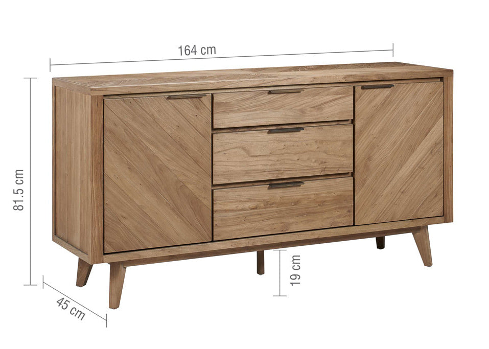 Sorrento 2 Door 3 Drawer Sideboard