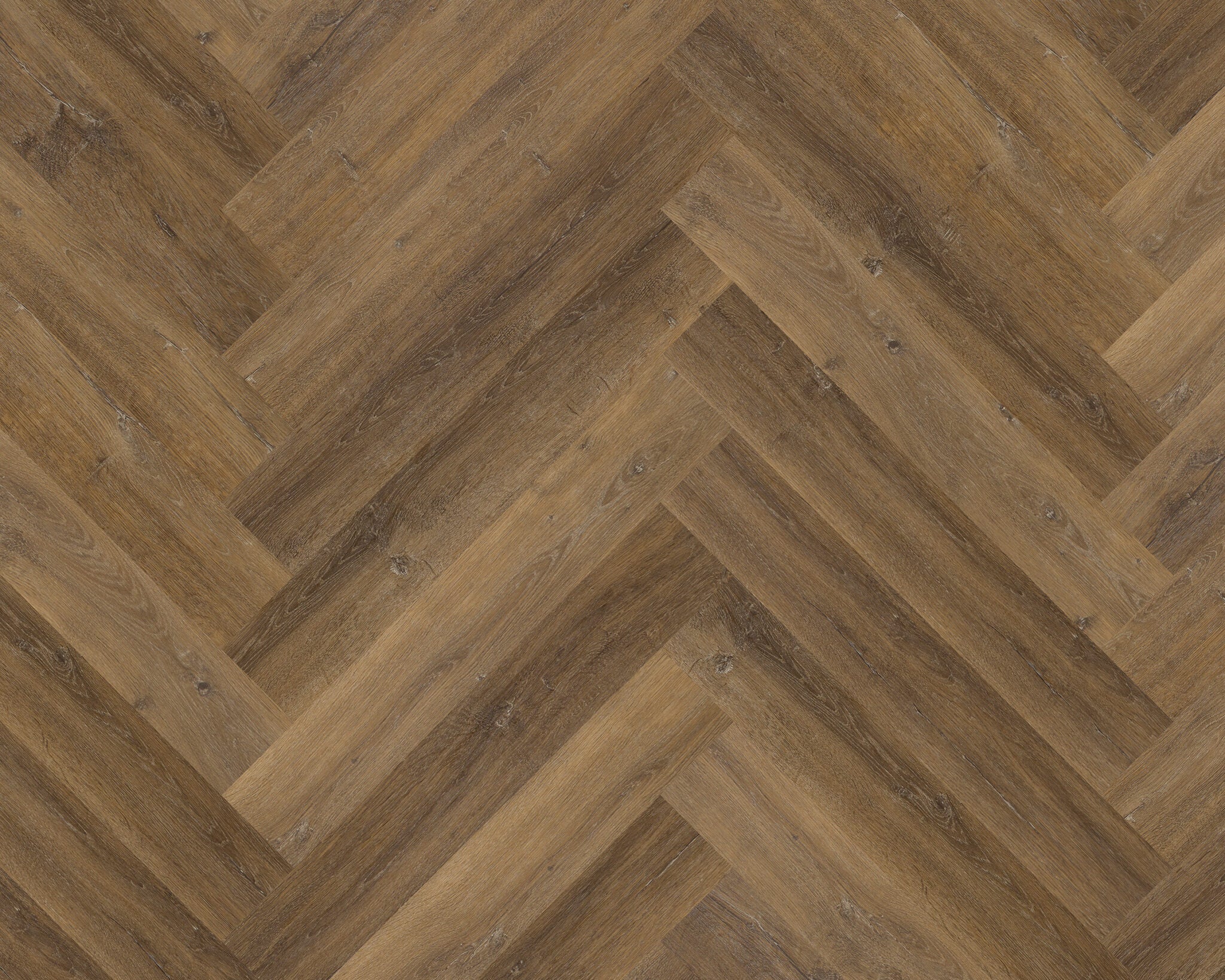 Wooden floor with herringbone pattern