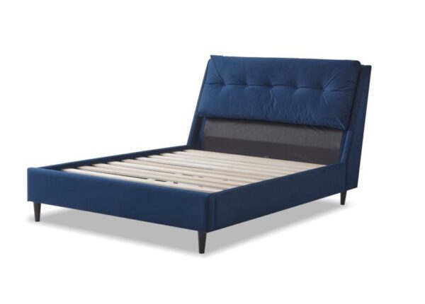 Ava Double Bed Frame in Blue Fabric to buy online or in our Newry showroom