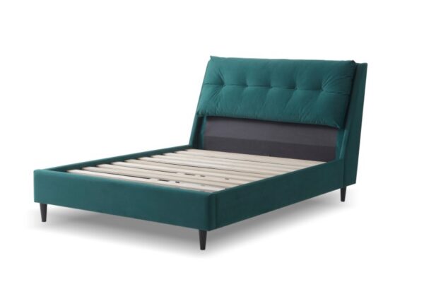 Ava Double Bed Frame in Green Fabric to buy online or in our Newry showroom