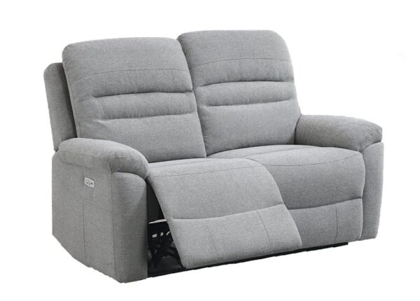 Belford 2 Seater Electric Recliner Sofa in Grey Fabric - buy online UK & Ireland delivery or in-store at Urban Home Newry