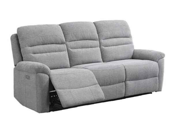 Belford 3 Seater Electric Recliner Sofa in Grey Fabric - buy online UK & Ireland delivery or in-store at Urban Furnishing Co Newry