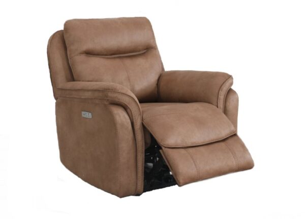 Claremont Electric 1 Seater Recliner Armchair Graphite Sahara Brown Faux Leather Upholstery to buy online UK and Ireland delivery or visit The Urban Company Newry