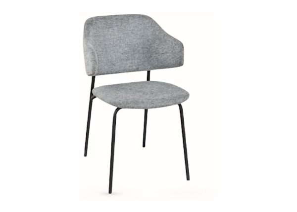 Blake Dining Chair in Light Grey Upholstered Fabric to buy online UK & Ireland delivery or visit The Urban Company Newry