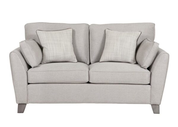 Cantrell 2 Seater Sofa upholstered in Light Grey fabric to buy online UK and Ireland delivery or visit The Urban Company Newry