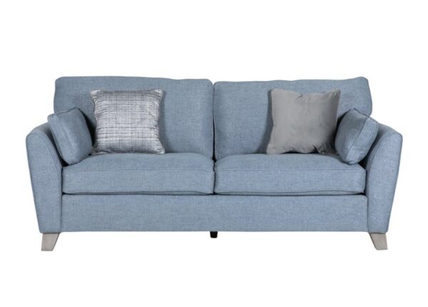 Cantrell 3 Seater Sofa upholstered in Blue fabric to buy online UK and Ireland delivery or visit The Urban Company Newry