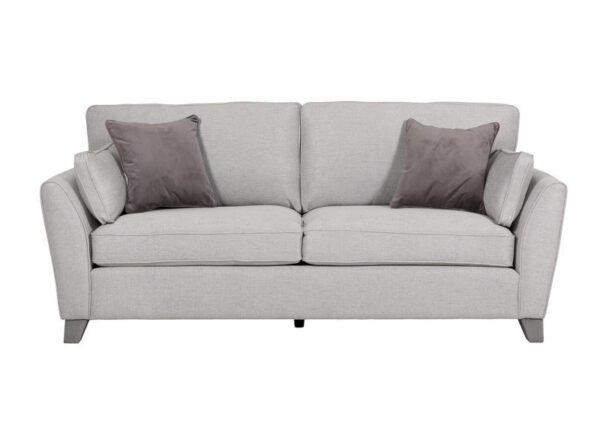 Cantrell 3 Seater Sofa upholstered in Light Grey fabric to buy online UK and Ireland delivery or visit The Urban Company Newry