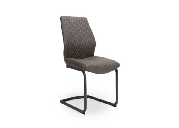 Charlie Dining Chair in Grey Faux Leather Fabric to buy online UK & Ireland delivery or visit The Urban Company Newry