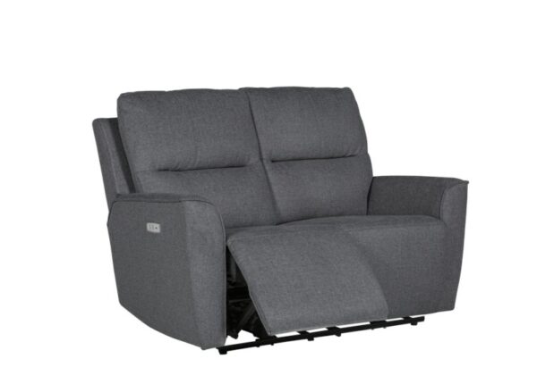 Cyrus 2 Seater Electric Recliner Sofa in Charcoal Grey Fabric to buy online UK and Ireland delivery or visit The Urban Company Newry