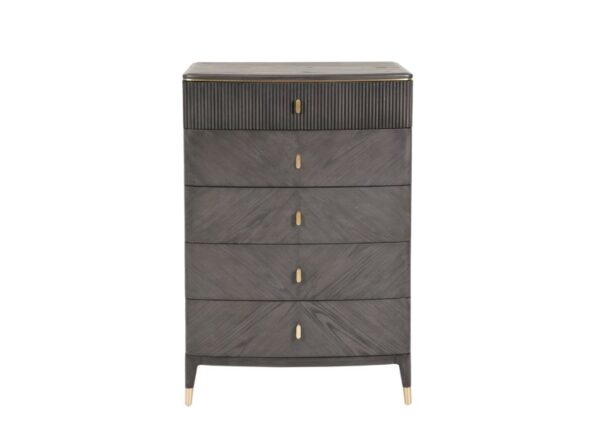 Diletta Chest of Drawers 5 Drawer Ebony finish to buy online UK and Ireland Delivery or visit The Urban Company Newry