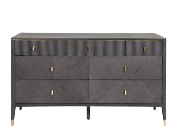 Diletta Chest of Drawers 7 Drawer Ebony finish to buy online UK and Ireland Delivery or visit The Urban Company Newry