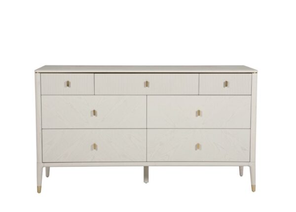 Diletta Chest of Drawers 7 Drawer Stone finish to buy online UK and Ireland Delivery or visit Urban Furnishing Co Newry