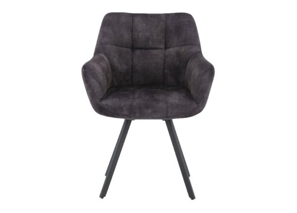 Jade Dining Chair in Charcoal Grey Upholstered Fabric to buy online UK & Ireland delivery or visit The Urban Company Newry