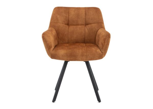 Jade Dining Chair in Rust Orange Upholstered Fabric to buy online UK & Ireland delivery or visit The Urban Company Newry