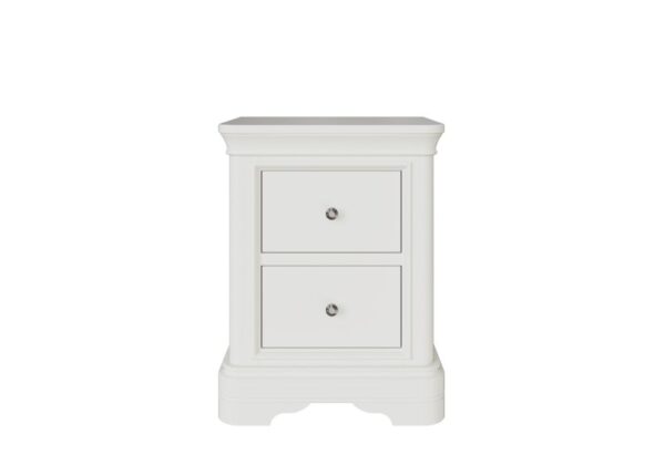 Mabel 2 Drawer Bedside Locker in Bone colour finish to buy online UK & Ireland delivery or visit The Urban Company Newry