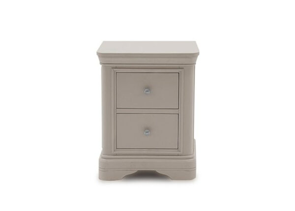 Mabel 2 Drawer Bedside Locker in Taupe colour finish to buy online UK & Ireland delivery or visit The Urban Company Newry