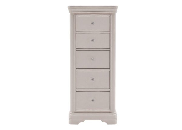 Mabel 5 Drawer Chest of Drawers in Taupe colour finish to buy online UK & Ireland delivery or visit The Urban Company Newry