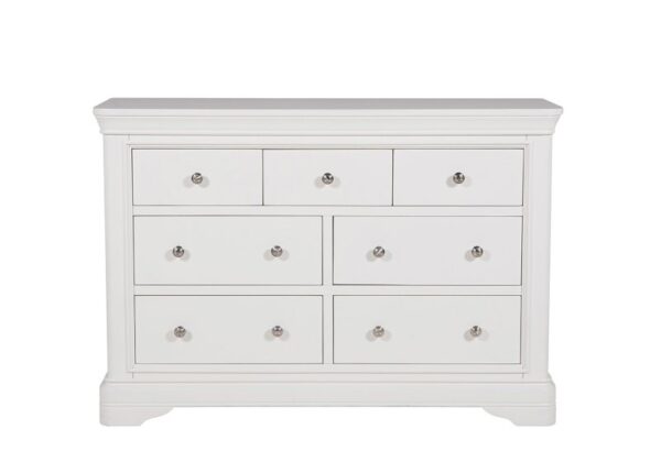 Mabel 7 Drawer Chest of Drawers in Bone colour finish to buy online UK & Ireland delivery or visit The Urban Company Newry