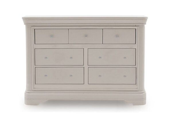 Mabel 7 Drawer Dresser Chest of Drawers in Taupe colour finish to buy online UK & Ireland delivery or visit The Urban Company Newry