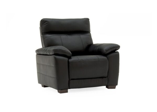 Positano 1 seater armchair in Black Leather to buy online UK & IRE delivery or visit Urban Home Newry