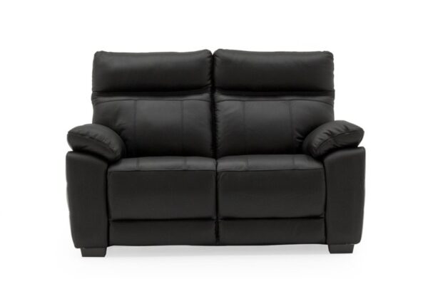 Positano 2 seater sofa in Black Leather to buy online UK & IRE delivery or visit The Urban Company Newry