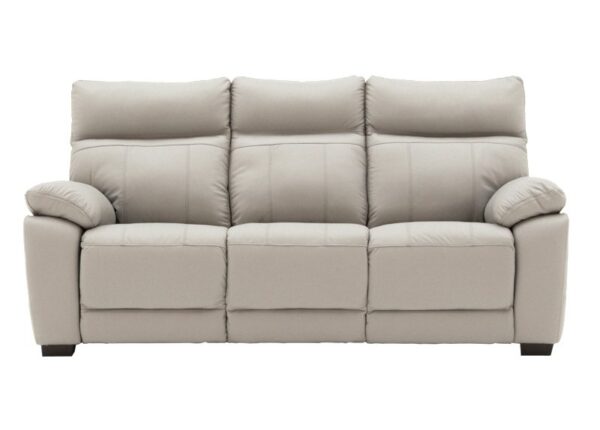 Positano 3 seater sofa in Light Grey Leather to buy online UK & IRE delivery or visit The Urban Company Newry