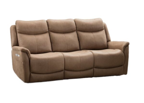 Arizona Electric 3 Seater Recliner Sofa Caramel Upholstery to buy online UK and Ireland delivery or visit The Urban Company Newry