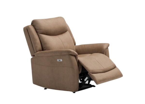 Arizona Electric Recliner 1 Seater Armchair Caramel Upholstery to buy online UK and Ireland delivery or visit The Urban Company Newry