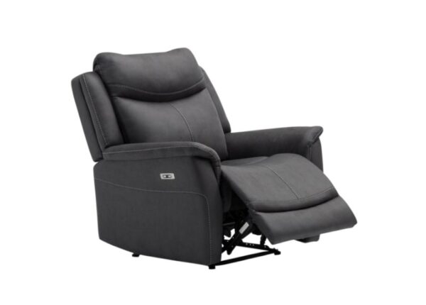 Arizona Electric Recliner 1 Seater Armchair Slate Upholstery to buy online UK and Ireland delivery or visit The Urban Company Newry